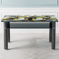 Metal Modern Rectangle Indoor Table Glass Table for Kitchen and Dining Room Clearhalo ' dining_table' 'Dining Tables & Seating' 'Dining Tables' 'furn' 'furn_dining_table' 'Furniture' 'furniture_dining_table' 'Kitchen & Dining Furniture' 'kitchen&dining_furn' 'kitchen' 'kitchen_dining_table' 1200x1200_f551dd4f-38ef-4978-9b80-012ab56287ed