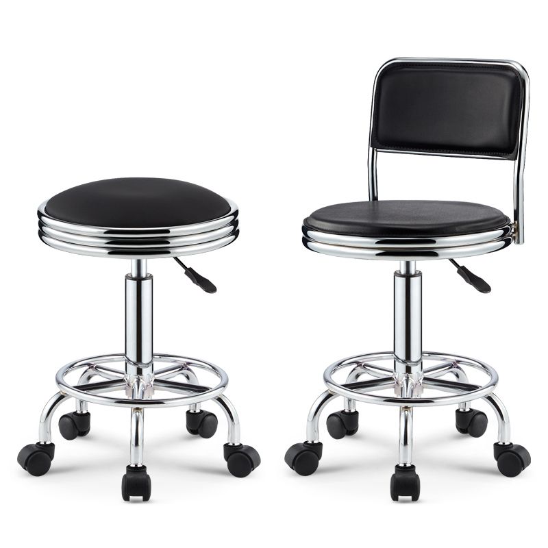 Modern Armless Liftable Counter Stool Iron Bedroom Bar Stool with Cushion and Pedal Clearhalo 'Bar Furniture' 'Bar Stools' 'bar_stools' 'furn' 'furn_bar_stools' 'furniture_bar_stools' 'Kitchen & Dining Furniture' 'kitchen&dining_furn' 'kitchen' 'kitchen_furn' Furniture' 1200x1200_f55229f3-1a32-46be-b160-9b361bc38831