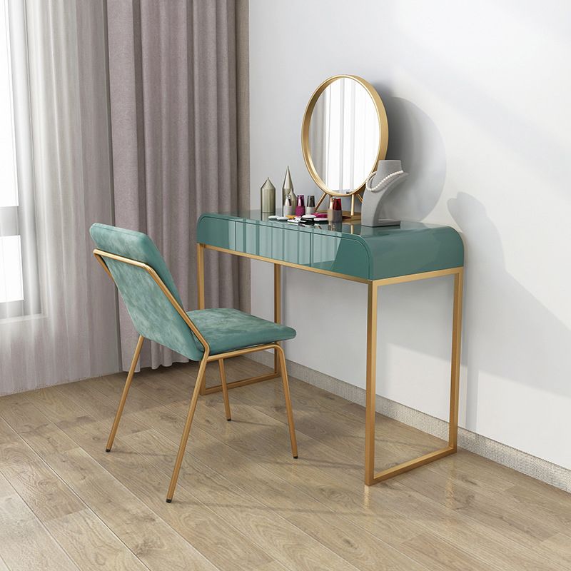 Tables de vanité Glam de 15,74 "larges de largeur de largeur avec 3 tiroirs de rangement
