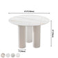 Contemporary Style Round 3 Legs Dining Table Stone Home Furniture for Indoor Clearhalo ' dining_table' 'Dining Tables & Seating' 'Dining Tables' 'furn' 'furn_dining_table' 'Furniture' 'furniture_dining_table' 'Kitchen & Dining Furniture' 'kitchen&dining_furn' 'kitchen' 'kitchen_dining_table' 1200x1200_f552e30d-226e-4d43-b388-77c58e3f6859