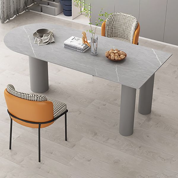 Free Form 3 Legs Modern Style Dining Table White Fixed Table with Sintered Stone Clearhalo ' dining_table' 'Dining Tables & Seating' 'Dining Tables' 'furn' 'furn_dining_table' 'Furniture' 'furniture_dining_table' 'Kitchen & Dining Furniture' 'kitchen&dining_furn' 'kitchen' 'kitchen_dining_table' 1200x1200_f5550e77-8e8e-4869-b367-401ff370941d