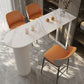 Modern Sintered Stone Bistro Bar Table Double Pedestal Bar Table Clearhalo 'Bar Furniture' 'Bar Tables' 'bar_tables' 'furn' 'furn_bar_tables' 'Furniture' 'Kitchen & Dining Furniture' 1200x1200_f555dda6-b763-44eb-aa81-23a59fda3539