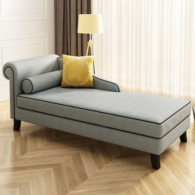 Traditional Linen Accent Chair One Armed Chaise Lounge Couch Clearhalo 'Chairs & Seating' 'Chaise Lounge' 'chaise_lounge' 'furn' 'furn_chaise_lounge' 'Furniture' 'Living Room Furniture' 1200x1200_f5569d0e-7fd5-41d1-9a86-d1c2a93ce0e2