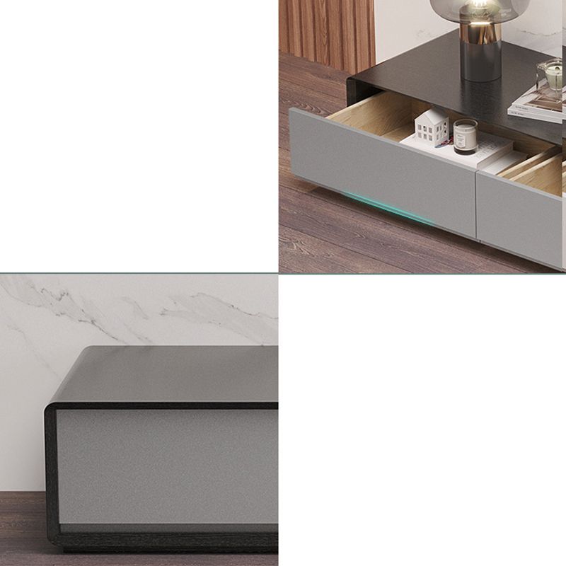 Modern Wood TV Stand Console Black TV Media Stand with Drawers for Living Room Clearhalo 'furn' 'furn_tv_stands_entertainment_centers' 'Furniture' 'Living Room Furniture' 'TV Stands & Entertainment Centers' 'TV Stands & Media Storage Furniture' 'tv_stands_entertainment_centers' 1200x1200_f557bd3d-deda-4eac-94e9-8eb82b250e14