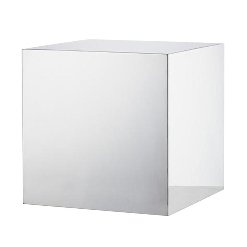 Square Plastic End Table Set Mirrored Block Side Table for Bedside Clearhalo 'Coffee & Accent Tables' 'End & Side Tables' 'end_side_tables' 'furn' 'furn_end_side_tables' 'Furniture' 'Living Room Furniture' 1200x1200_f5580aa8-5ffc-4ba0-89c8-063e5cfbebe0