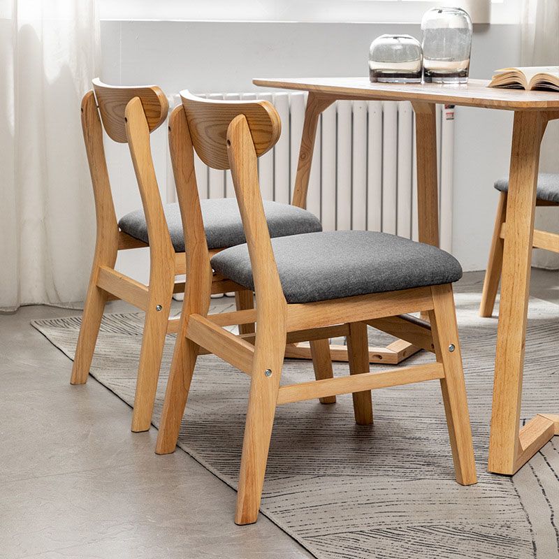Scandinavian Upholstered Home Side Chair Open Back Natural Dining Chair Clearhalo ' kitchen&dining_furn' 'Dining Chairs' 'Dining Tables & Seating' 'dining_chair' 'furn' 'furn_dining_chair' 'Furniture' 'furniture_dining_chair' 'Kitchen & Dining Furniture' 'kitchen' 1200x1200_f5589de8-e2fa-4db0-96ba-b7b77bb8666b