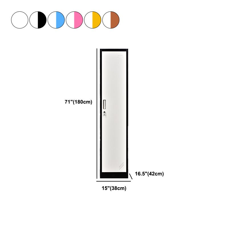 Gabinete de armario de metal contemporáneo con armario con bisagras de bloqueo