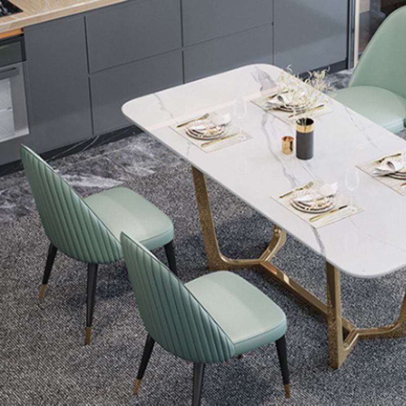 Glam Wood Dining Room Chairs Upholstered Armless Dining Chairs for Home Use (Set of 2) Clearhalo ' kitchen&dining_furn' 'Dining Chairs' 'Dining Tables & Seating' 'dining_chair' 'furn' 'furn_dining_chair' 'Furniture' 'furniture_dining_chair' 'Kitchen & Dining Furniture' 'kitchen' 1200x1200_f55c837a-2186-4cef-8b5d-8e7c1b7578e2
