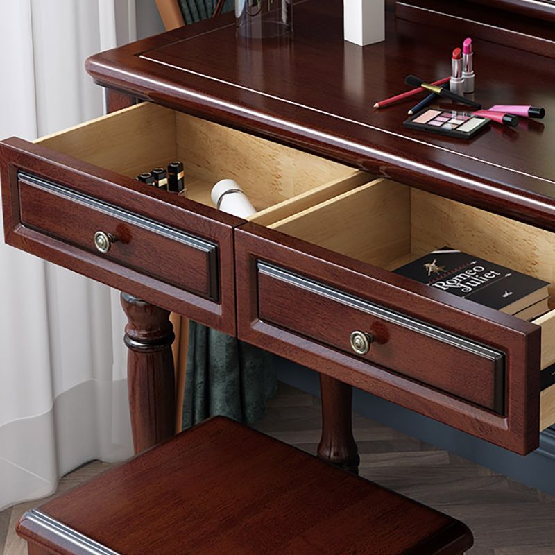 15" Wide Victorian Make-up Vanity Wooden Mirror Dressing Table Clearhalo 'Bedroom Furniture' 'furn' 'furn_makeup_vanities' 'Furniture' 'Makeup Vanities' 'makeup_vanities' 1200x1200_f55d167c-f2d7-4de8-828c-0cd2d6a3d125