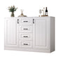 Contemporary White Wooden Accent Cabinet with Doors and Drawers Clearhalo 'Cabinets & Chests' 'cabinets_chests' 'furn' 'furn_cabinets_chests' 'Furniture' 'Living Room Furniture' 1200x1200_f55e918a-1fba-4bbb-9b16-0a031b9410fd