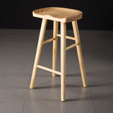 Modern Saddle Seat Bar Stool Pine Backless Footrest Counter Stool with Wood Legs Clearhalo 'Bar Furniture' 'Bar Stools' 'bar_stools' 'furn' 'furn_bar_stools' 'furniture_bar_stools' 'Kitchen & Dining Furniture' 'kitchen&dining_furn' 'kitchen' 'kitchen_furn' Furniture' 1200x1200_f55ead35-090f-41de-8c34-041bca0112c1