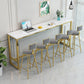 Stone Bar Table Traditional Luxury Rectangle Bar Table with Trestle Base in Gold Clearhalo 'Bar Furniture' 'Bar Tables' 'bar_tables' 'furn' 'furn_bar_tables' 'Furniture' 'furniture_bar_tables' 'Kitchen & Dining Furniture' 1200x1200_f5603eba-d827-4aa1-87fd-0ea176d15068