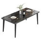 Minimalist Kitchen Rectangle Dining Table Sintered Stone Standard Dining Table with 4 Legs Base Clearhalo ' dining_table' 'Dining Tables & Seating' 'Dining Tables' 'furn' 'furn_dining_table' 'Furniture' 'furniture_dining_table' 'Kitchen & Dining Furniture' 'kitchen&dining_furn' 'kitchen' 'kitchen_dining_table' 1200x1200_f560518d-5495-422f-a8f9-9be0c04e128d