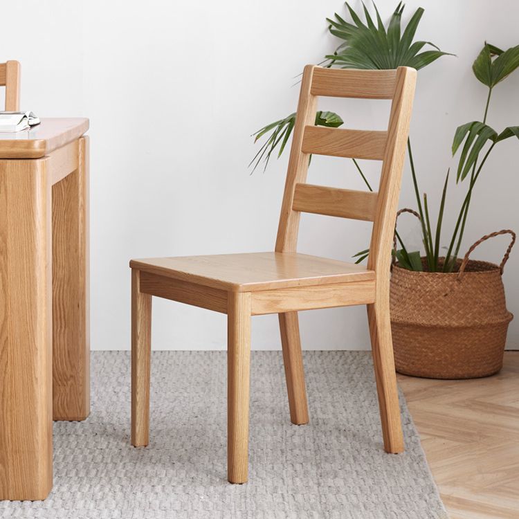 Leadder in legno massiccio contemporaneo da pranzo e sedie accenti