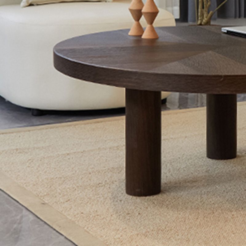 Scandinavian 3 Legs Coffee Table Round Wooden Coffee Table Set for Home Clearhalo 'Coffee & Accent Tables' 'Coffee Tables' 'coffee_tables' 'furn' 'furn_coffee_tables' 'Furniture' 'Living Room Furniture' 1200x1200_f563c1d6-c56a-4446-aaac-3db268b25435