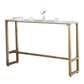 Glam Style Gold 41.3"H Bar Table Marble White Rectangle Top Bistro Table Clearhalo 'Bar Furniture' 'Bar Tables' 'bar_tables' 'Furniture' 'furniture_bar_tables' 'Kitchen & Dining Furniture' 'kitchen&dining_furn' 'kitchen' 1200x1200_f563f4fb-acee-4b69-8077-e088094fb036