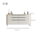 Modern sideboard a buffet a 6 cassetto tavolo da sella per uso soggiorno