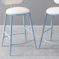 Scandinavian Footrest Milk Tea Shop Stool Matte Finish Iron Bar Stool Clearhalo 'Bar Furniture' 'Bar Stools' 'bar_stools' 'furn' 'furn_bar_stools' 'Furniture' 'furniture_bar_stools' 'Kitchen & Dining Furniture' 1200x1200_f5664871-e24f-4f67-83c6-9b08d171211b