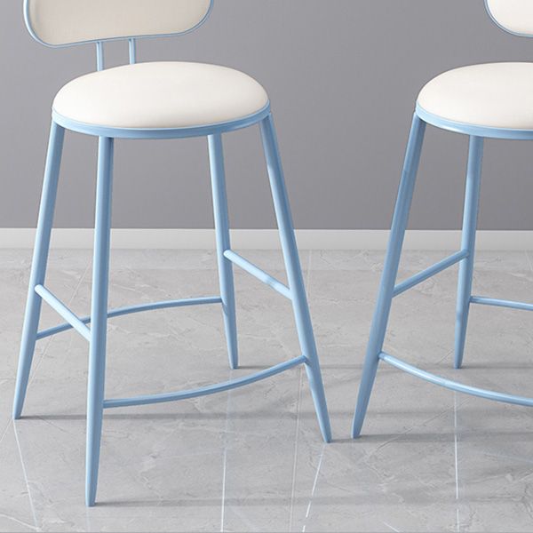 Scandinavian Footrest Milk Tea Shop Stool Matte Finish Iron Bar Stool Clearhalo 'Bar Furniture' 'Bar Stools' 'bar_stools' 'furn' 'furn_bar_stools' 'Furniture' 'furniture_bar_stools' 'Kitchen & Dining Furniture' 1200x1200_f5664871-e24f-4f67-83c6-9b08d171211b