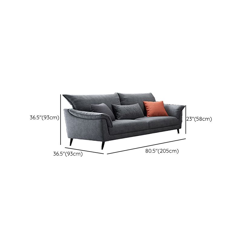 36"H Contemporary Sectional Sofa Fabric Grey Sectionals with Bostol Pillows Clearhalo 'furn' 'furn_sectionals' 'Furniture' 'Living Room Furniture' 'Sectionals' 1200x1200_f5679dce-4532-4df0-bb85-2aaf44ac19f5