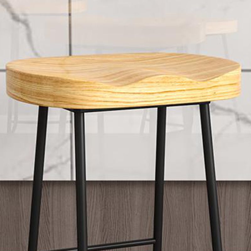 Sgabelli da banco senza schienale bar in legno di gomma e sgabello