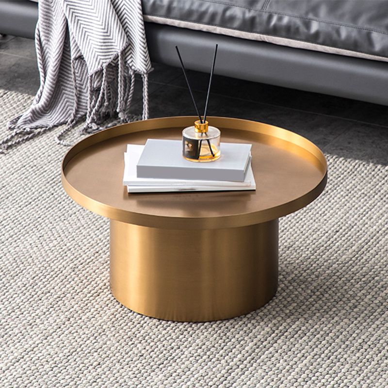 Mid-Century Modern Steel Coffee Table Pedestal Tray Top Cocktail Table Clearhalo 'Coffee & Accent Tables' 'Coffee Tables' 'coffee_tables' 'furn' 'furn_coffee_tables' 'Furniture' 'Living Room Furniture' 1200x1200_f567faaa-1791-487d-b3d2-84e89eb97267