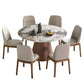 Modern 1/4/5/7 Pieces Dining Sintered Stone Dining Table Set for Kitchen with Wood Legs Clearhalo 'Dining Room Sets' 'Dining Tables & Seating' 'dining_room_set' 'furn' 'furn_dining_room_set' 'Furniture' 'furniture_dining_room_set' 'Kitchen & Dining Furniture' 'kitchen&dining_furn' 'kitchen' 1200x1200_f5680345-5daa-4175-a9fb-f06f67d67537