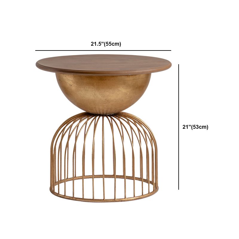 Rustic Iron Pedestal Round Wood Top Coffee Table - Distressed Surface Treatment Clearhalo 'Coffee & Accent Tables' 'Coffee Tables' 'coffee_tables' 'furn' 'furn_coffee_tables' 'Furniture' 'Living Room Furniture' 1200x1200_f5681561-a7d3-46d2-b9d4-e54e37ff8a6d