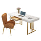 Glam Style Writing Desk Study Room and Office Desk with 1-drawer Clearhalo 'furn' 'furn_office_desk' 'Furniture' 'furniture_office_desk' 'Office Desks' 'Office Furniture' 'office_desk' 1200x1200_f568cecb-9716-4cfd-827c-383084d75b28