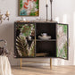 Modern Metal Display Stand Glass Doors Storage Cabinet for Living Room Clearhalo 'Display & China Cabinets' 'display_china_cabinets' 'furn' 'furn_display_china_cabinets' 'Furniture' 'Kitchen & Dining Furniture' 1200x1200_f568cf22-922e-4028-9026-98a01f9e8173