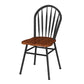 Contemporary Style Metal Dining Room Chairs Windsor Back Armless Chairs for Kitchen (Set of 4) Clearhalo ' kitchen&dining_furn' 'Dining Chairs' 'Dining Tables & Seating' 'dining_chair' 'furn' 'furn_dining_chair' 'Furniture' 'furniture_dining_chair' 'Kitchen & Dining Furniture' 'kitchen' 1200x1200_f5691d1d-7022-4b13-bc6e-b8b0d680e703