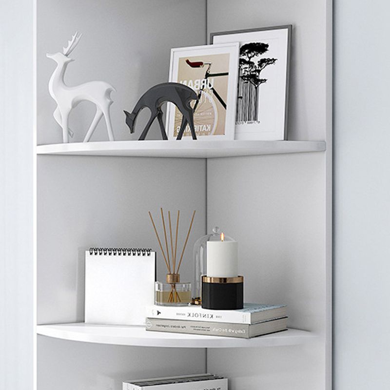 Corner Wood Accent Chest with Shelves Contemporary Side Cabinet Clearhalo 'Cabinets & Chests' 'cabinets_chests' 'furn' 'furn_cabinets_chests' 'Furniture' 'Living Room Furniture' 1200x1200_f56974b2-0511-4142-b07d-9be4e23134ee