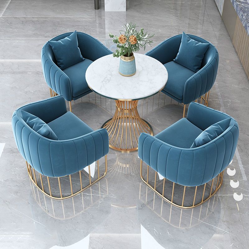 Scandinavian Style Sintered Stone Top Dining Sets with Round Table Dining Room Set for Dining Room Clearhalo 'Dining Room Sets' 'Dining Tables & Seating' 'dining_room_set' 'furn' 'furn_dining_room_set' 'Furniture' 'furniture_dining_room_set' 'Kitchen & Dining Furniture' 'kitchen&dining_furn' 'kitchen' 1200x1200_f569f2e6-6ae6-42f9-8620-d205534cd414