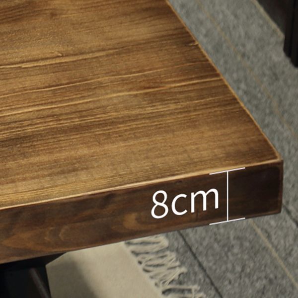 Metal Industrial Rectangle Indoor Table Solid Wood Top Table with Trestle Clearhalo ' dining_table' 'Dining Tables & Seating' 'Dining Tables' 'furn' 'furn_dining_table' 'Furniture' 'furniture_dining_table' 'Kitchen & Dining Furniture' 'kitchen&dining_furn' 'kitchen' 'kitchen_dining_table' 1200x1200_f569f336-00fb-4832-86bb-1c8109dcb737