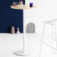 Industrial Solid Wood Bar Dining Table Steel Single Pedestal Bistro Table Fixed Table Clearhalo 'Bar Furniture' 'Bar Tables' 'bar_tables' 'Furniture' 'furniture_bar_tables' 'Kitchen & Dining Furniture' 'kitchen&dining_furn' 'kitchen' 1200x1200_f56bb972-f1a8-479c-a5ba-a021a95ee63a