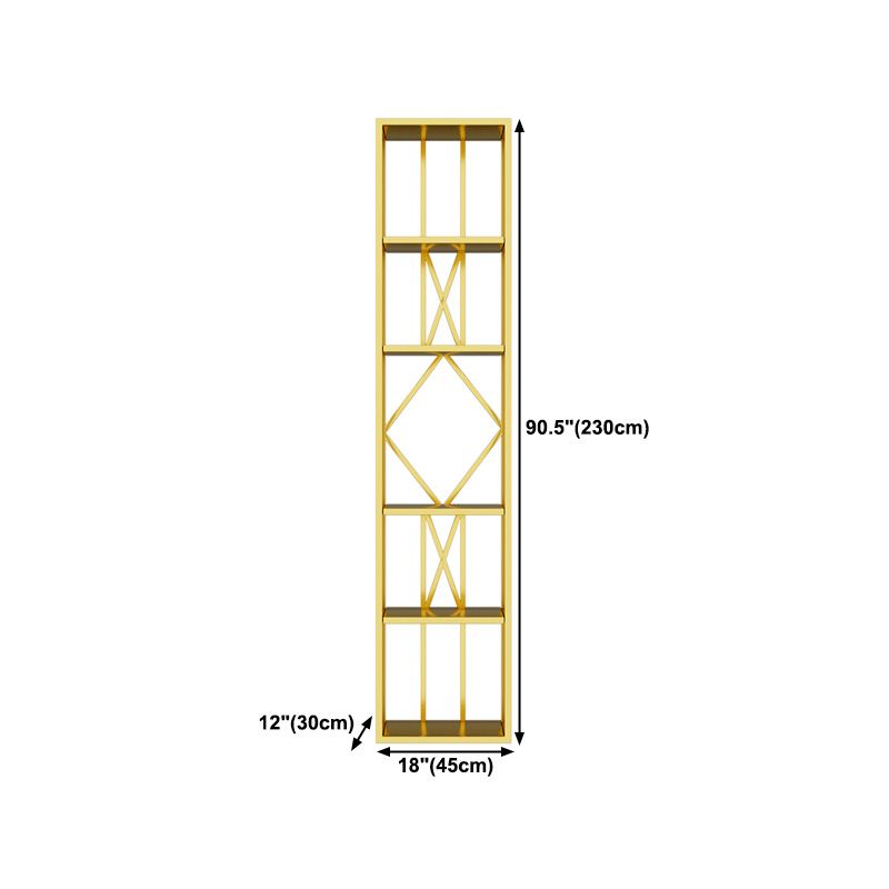 Glamfreie Weinregal Flaschenflaschenhalter in Gold freistehend