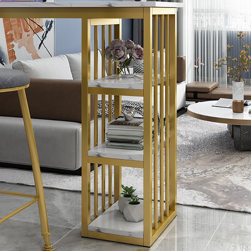 Rectangle Bar Dining Table Modern Bar Counter Table with Sled Base Clearhalo 'Bar Furniture' 'Bar Tables' 'bar_tables' 'furn' 'furn_bar_tables' 'Furniture' 'furniture_bar_tables' 'Kitchen & Dining Furniture' 1200x1200_f56d1019-a102-479b-97e2-713191d63936