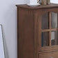 Cabinet d'accent moderne du milieu du siècle avec des jambes tournées en bois massif