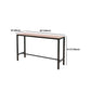 Industrial Rectangle Artificial Wood Bar Table Set 1/5 Pieces Counter Table with Stools