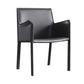 Matte Finish Solid Back Chair Designer Style Home Leather Arm Chair Clearhalo 'Dining Chairs' 'Dining Tables & Seating' 'dining_chair' 'furn' 'furn_dining_chair' 'Furniture' 'Kitchen & Dining Furniture' 1200x1200_f575b07c-7212-4be8-b3e8-b98ba72ff1c4