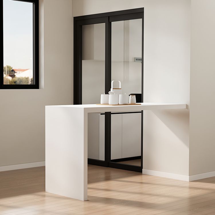 Modern White Sintered Stone Dining Bar Table for Kitchen Dining Room Clearhalo 'Bar Furniture' 'Bar Tables' 'bar_tables' 'furn' 'furn_bar_tables' 'Furniture' 'Kitchen & Dining Furniture' 1200x1200_f575eed5-eada-42f9-9b26-4fb2042c9458