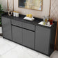 Sideboard in legno ingegnerizzato in stile moderno con 2-disegno e 4 porte