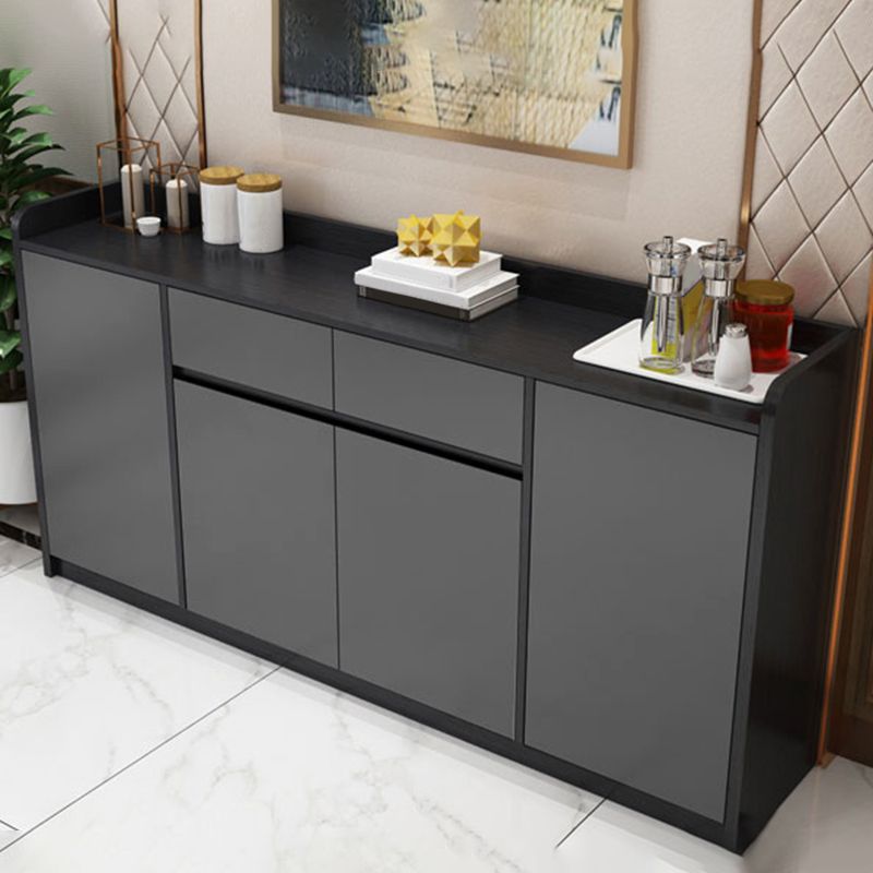 Sideboard in legno ingegnerizzato in stile moderno con 2-disegno e 4 porte