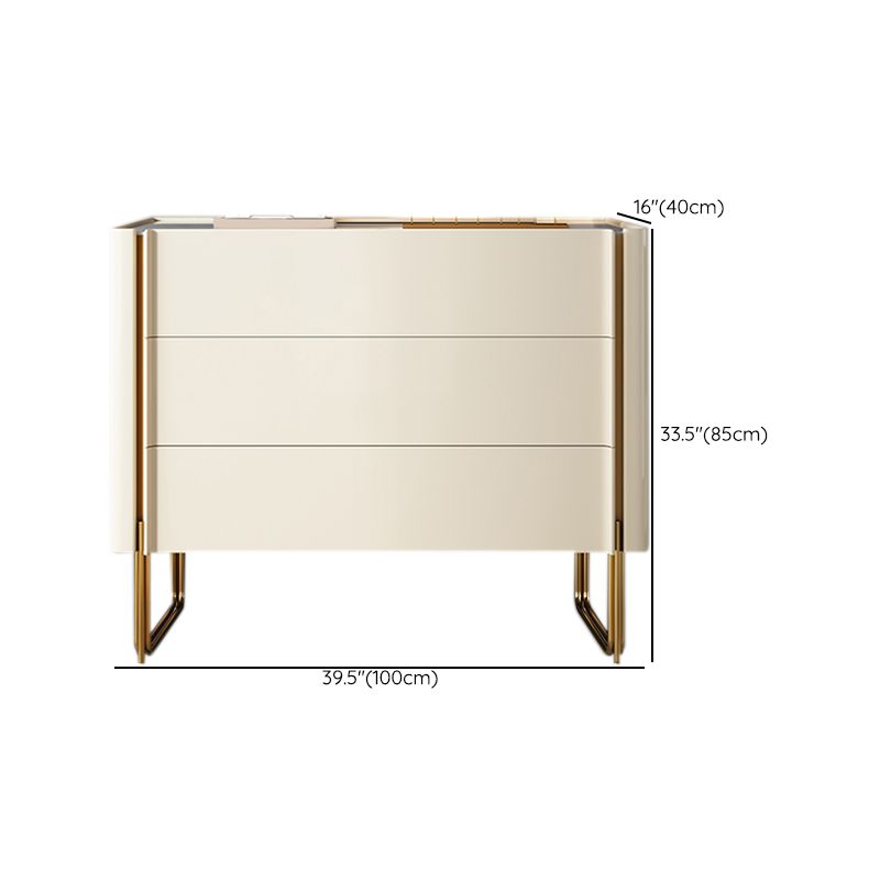 Ladekast met stenen opbergkast Klassieke glamoureuze ladekast met lades