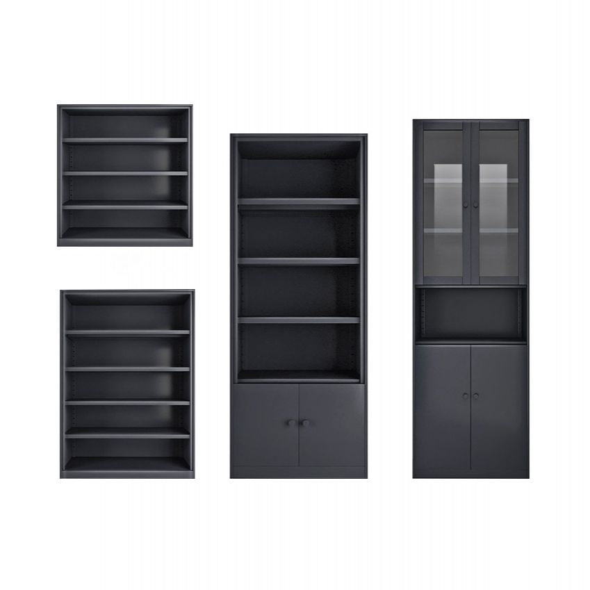 Closed Back Bookshelf Contemporary Style Bookcase for Study Room Office Clearhalo 'Bookcases' 'furn' 'furn_bookcases' 'Furniture' 'furniture_bookcases' 'Office Furniture' 1200x1200_f57a1632-becf-44b6-85a5-8f71bb989271