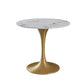 Modern Stone Dining Set 1/4/5 Pieces Round Dining Table Set with Padded Chairs Clearhalo 'Dining Room Sets' 'Dining Tables & Seating' 'dining_room_set' 'furn' 'furn_dining_room_set' 'Furniture' 'Kitchen & Dining Furniture' 1200x1200_f57bb3a7-6cf6-40a7-8b20-d29754e27c85