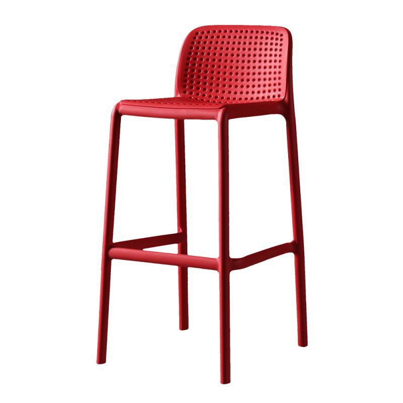 Scandinavian Plastic Barstool Plastic Counter Stool Rectangle Seat in Matte Finish Clearhalo 'Bar Furniture' 'Bar Stools' 'bar_stools' 'furn' 'furn_bar_stools' 'Furniture' 'Kitchen & Dining Furniture' 1200x1200_f57c9c06-6087-4228-967c-6d8182ebd59f