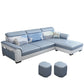 Modern Living Room 3-seat Sofa Flared Arm Sectionals with Ottoman Included Clearhalo 'Furniture' 'furniture_sectionals' 'kitchen' 'kitchen_sectionals' 'Living Room Furniture' 'Sectionals' 1200x1200_f57ca186-5b8c-4f8e-bb61-76fa7940152d