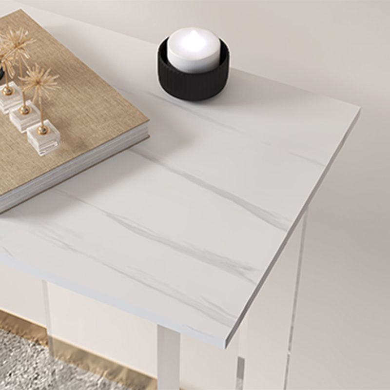Tavolo di accento rettabgle moderno con base acrilica chiara per Hall