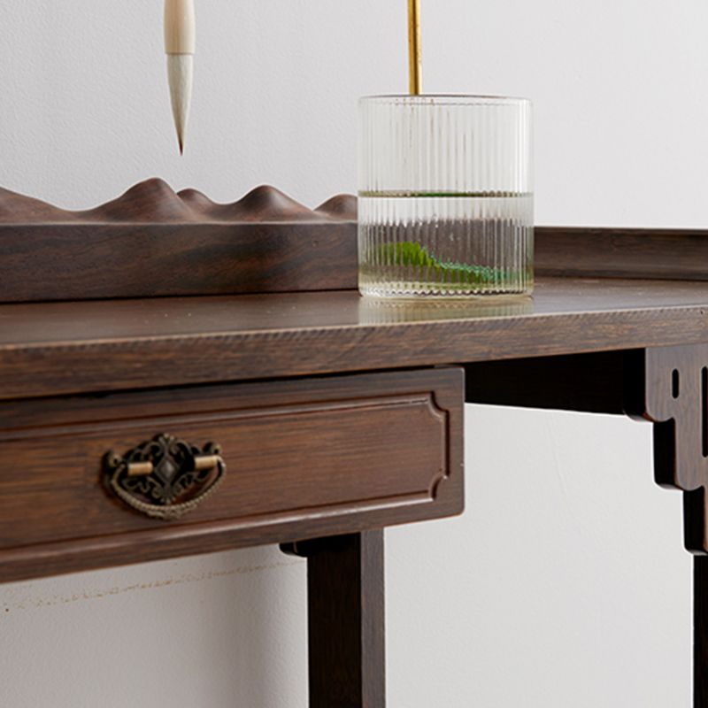 Mid Century Modern Console Table 12"W Wood Console Sofa Table